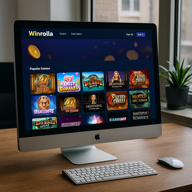Winrolla Casino - Desktop Interface Design - Nederlandse Online Casino