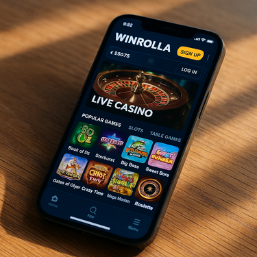 Winrolla Casino - Mobiele Interface - Responsive Design voor Nederlandse Spelers